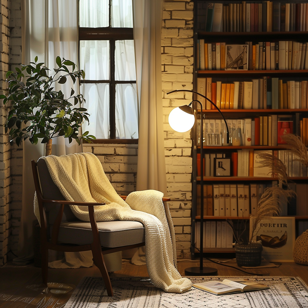 Creating a Multifunctional Reading Space with Floor Lamps