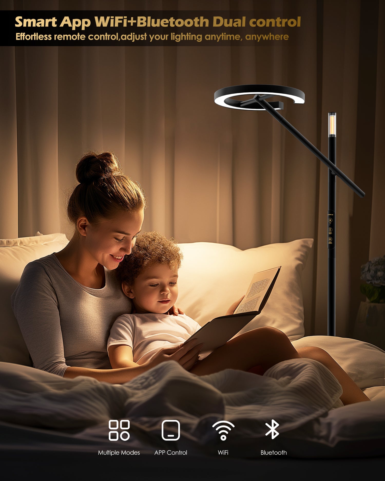 Smart Home Floor Lamp-H1 With APP Control &amp; Stepless Dimmable