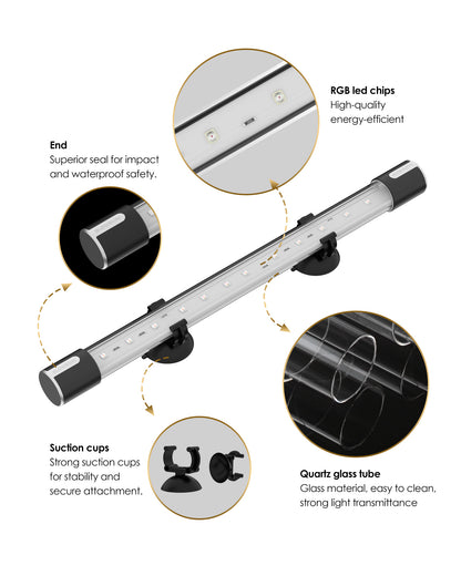 GLOWRIUM®Aquarium Lights IP68 Underwater LED Full Spectrum Aquarium Lights-A4